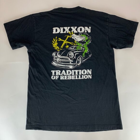 Dixxon Black Short Sleeve Crewneck Shirt Mens Large - Picture 1 of 5